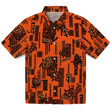 San Francisco Giants Hawaiian Shirt - Turtle Lines | Moonbestprint