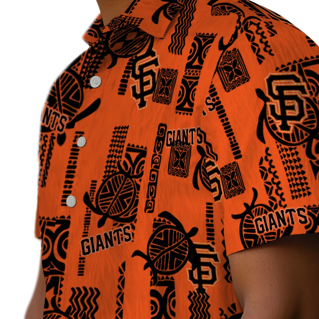 San Francisco Giants Hawaiian Shirt - Turtle Lines | Moonbestprint
