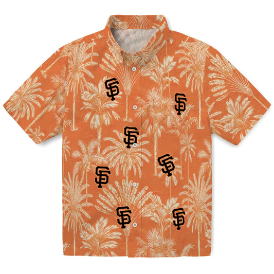 San Francisco Giants Hawaiian Shirt - Vintage Palm Tree | Moonbestprint