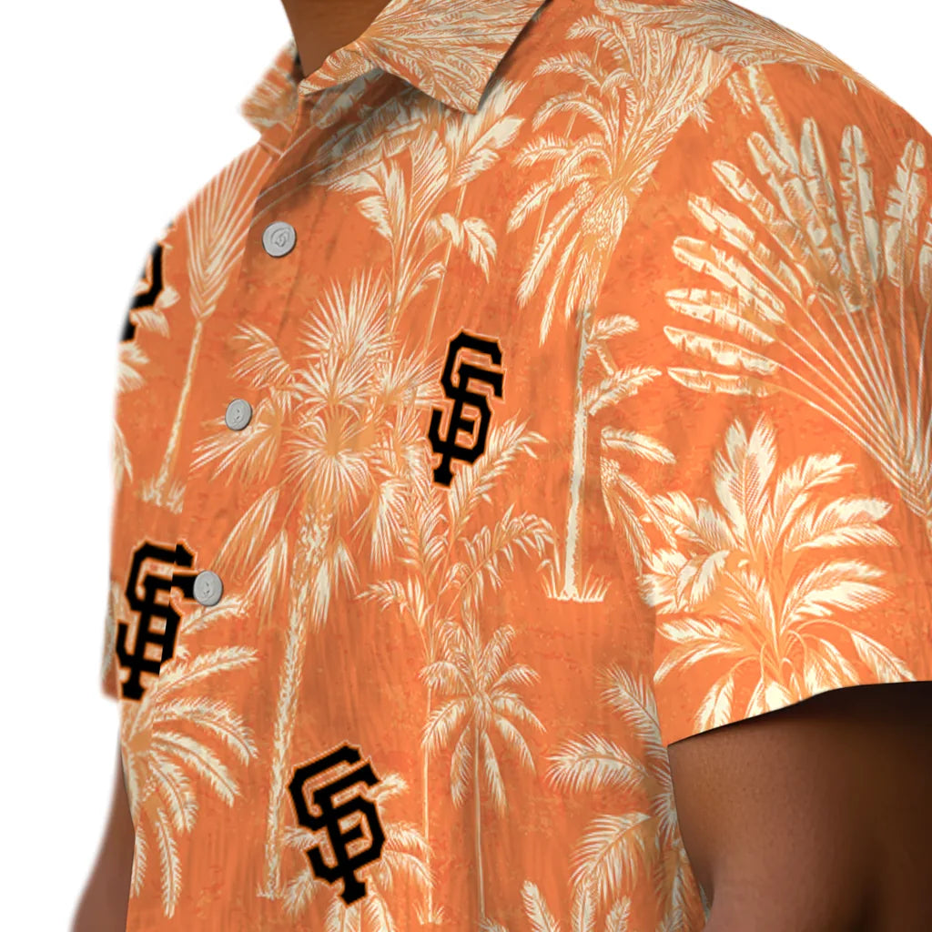 San Francisco Giants Hawaiian Shirt - Vintage Palm Tree | Moonbestprint