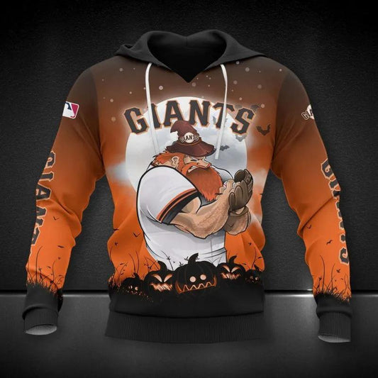 San Francisco Giants Mascot MLB All Over Print Hoodie -Moonbestprint
