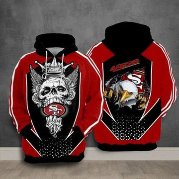 San Francisco King San Francisco 49ers NFL 3D All Over Print Hoodie -Moonbestprint