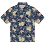 San Jose Sharks Hawaiian Shirt - Flamingo Hibiscus | Moonbestprint