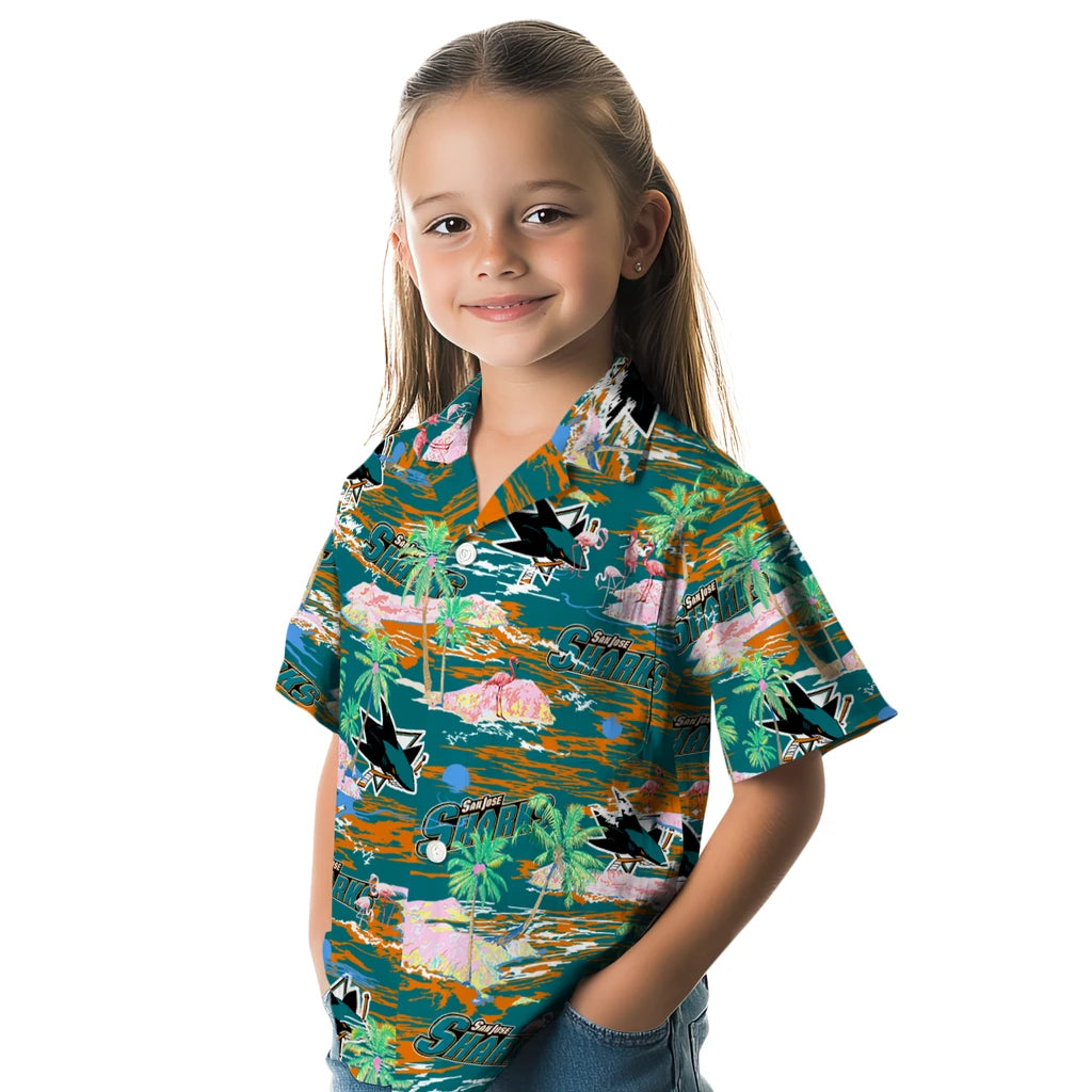 San Jose Sharks Flamingo Retreat 2026 Hawaiian Shirt – Moonbestprint