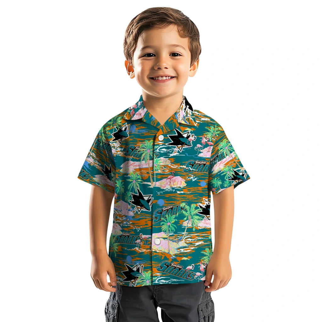 San Jose Sharks Flamingo Retreat 2026 Hawaiian Shirt – Moonbestprint