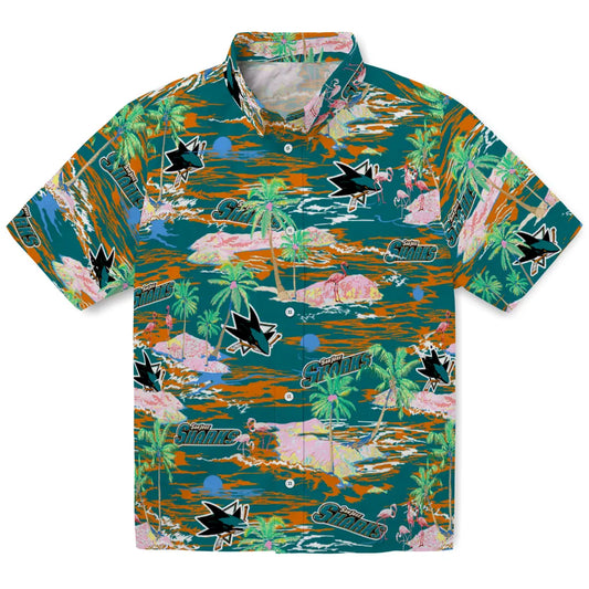 San Jose Sharks Hawaiian Shirt - Hawaii Island | Moonbestprint