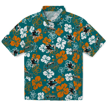 San Jose Sharks Hibiscus Bloom Hawaiian Shirt – Moonbestprint