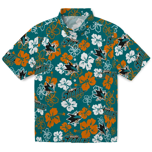 San Jose Sharks Hibiscus Bloom Hawaiian Shirt – Moonbestprint