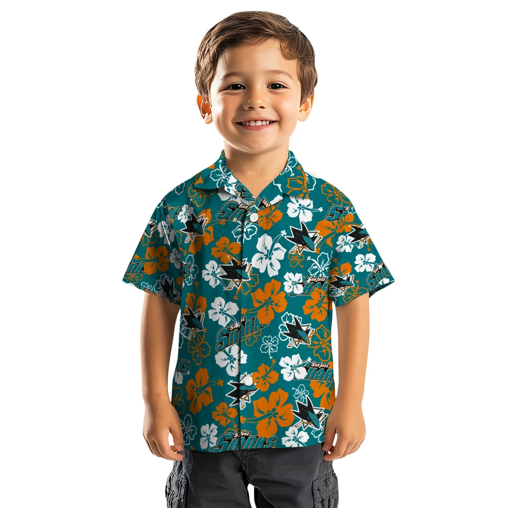 San Jose Sharks Hibiscus Bloom Hawaiian Shirt – Moonbestprint
