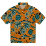 San Jose Sharks Hawaiian Shirt - Palm Sunset | Moonbestprint