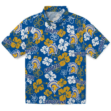 San Jose State Spartans Hibiscus Bloom Hawaiian Shirt – Moonbestprint