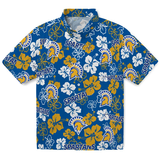 San Jose State Spartans Hibiscus Bloom Hawaiian Shirt – Moonbestprint