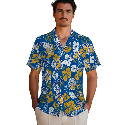San Jose State Spartans Hibiscus Bloom Hawaiian Shirt – Moonbestprint