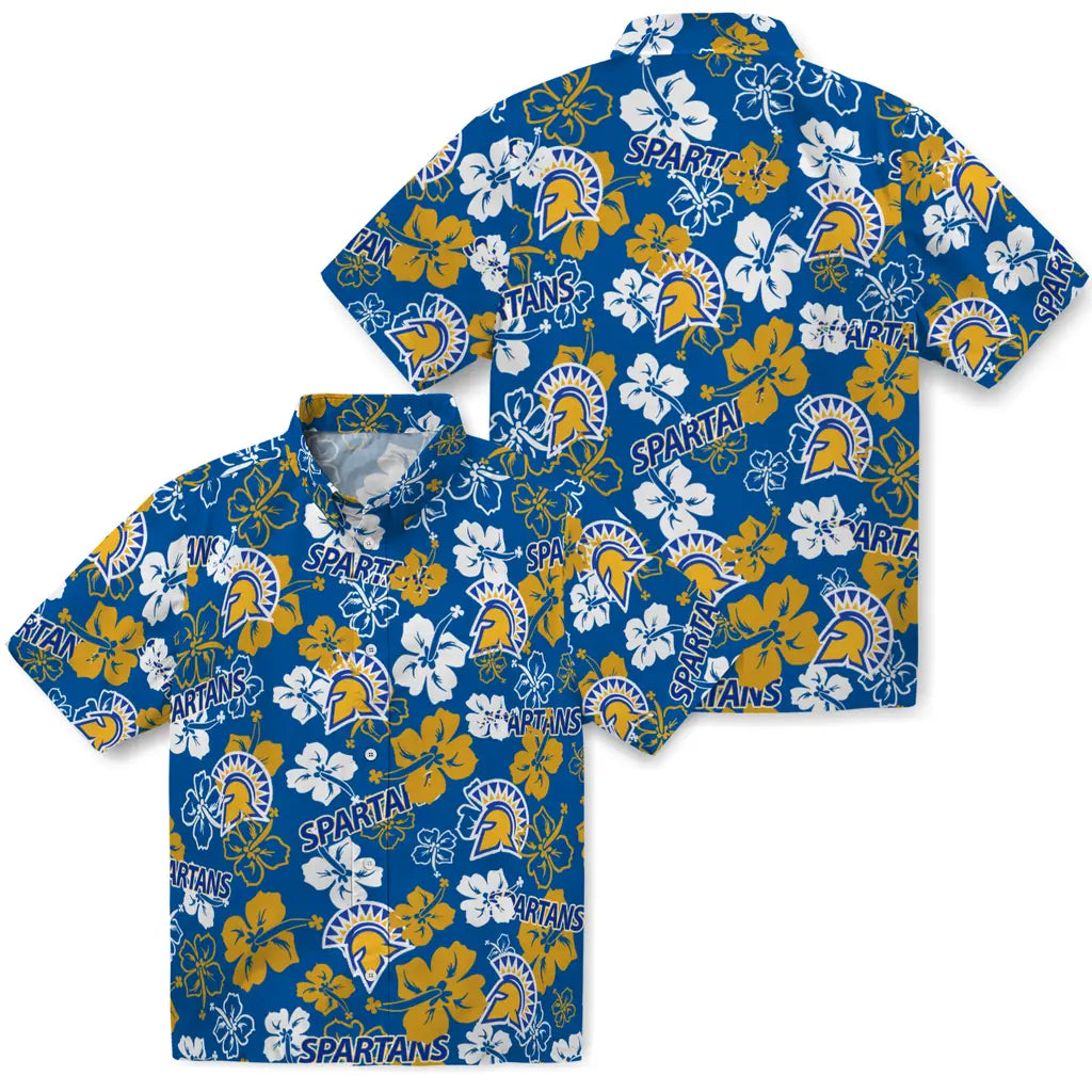 San Jose State Spartans Hibiscus Bloom Hawaiian Shirt – Moonbestprint
