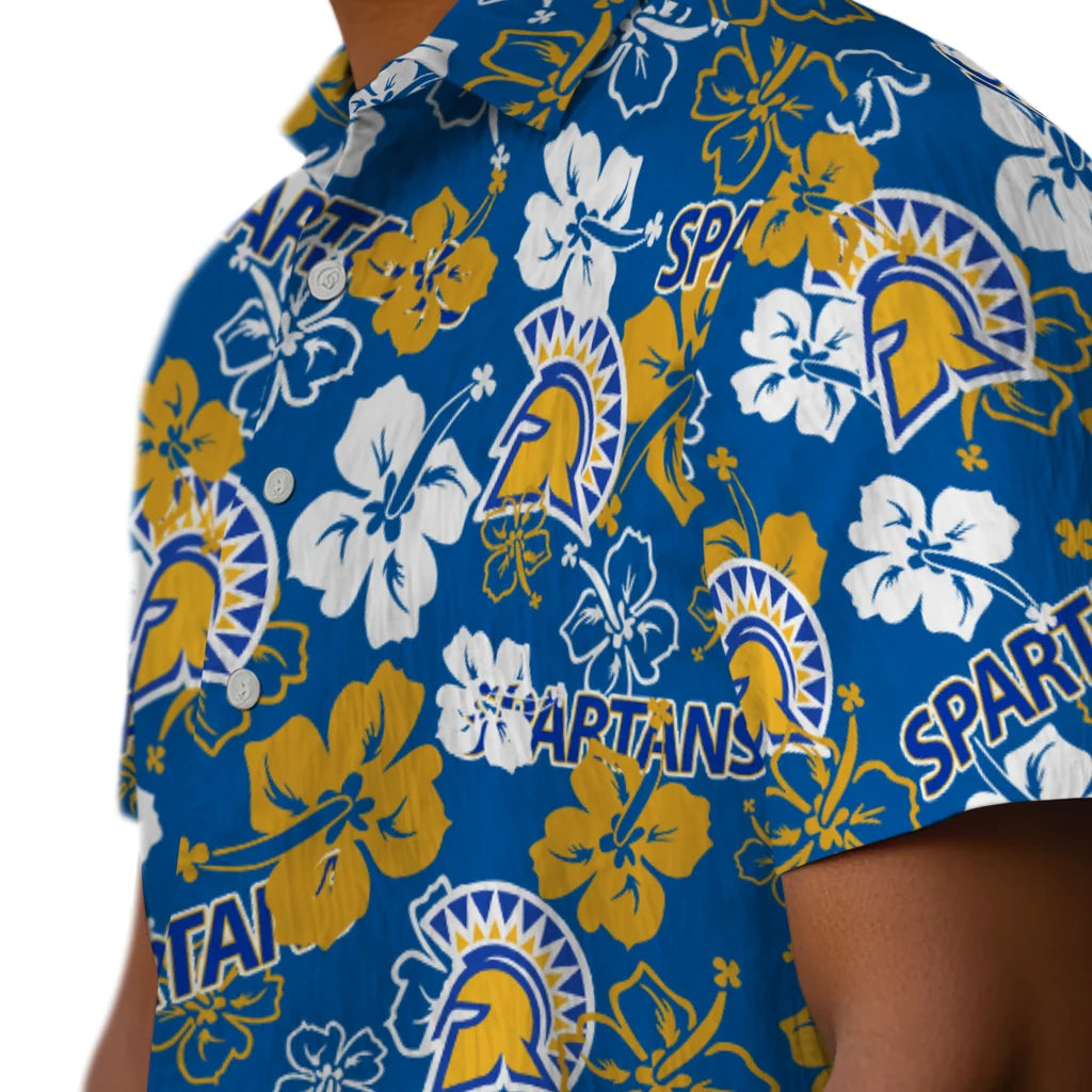 San Jose State Spartans Hibiscus Bloom Hawaiian Shirt – Moonbestprint
