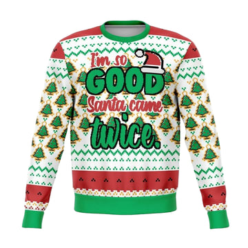 Santa Came Twice This Year Meme 2022 Design 3d Ugly Christmas Sweater ? Usalast