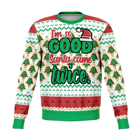 Santa Came Twice This Year Meme 2022 Design 3d Ugly Christmas Sweater ? Usalast