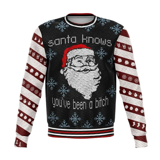 Santa Knows Meme 2022 Design 3d Ugly Christmas Sweater ? Usalast