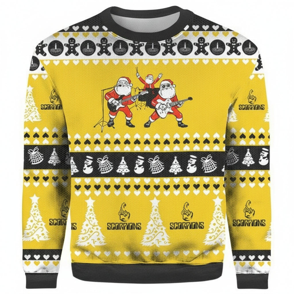 Santa Scorpions Merry Christmas Ugly 3D Sweater ? Usalast