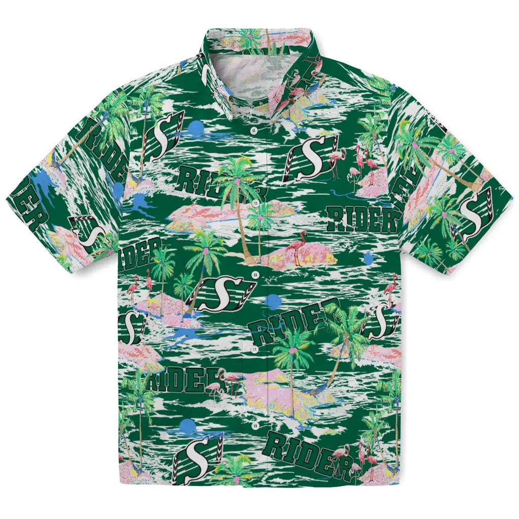 Saskatchewan Roughriders Flamingo Retreat 2026 Hawaiian Shirt – Moonbestprint
