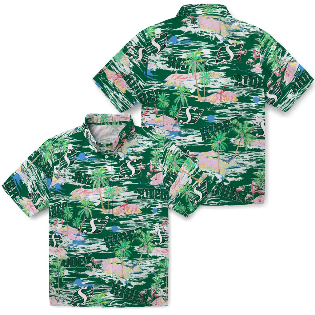 Saskatchewan Roughriders Flamingo Retreat 2026 Hawaiian Shirt – Moonbestprint