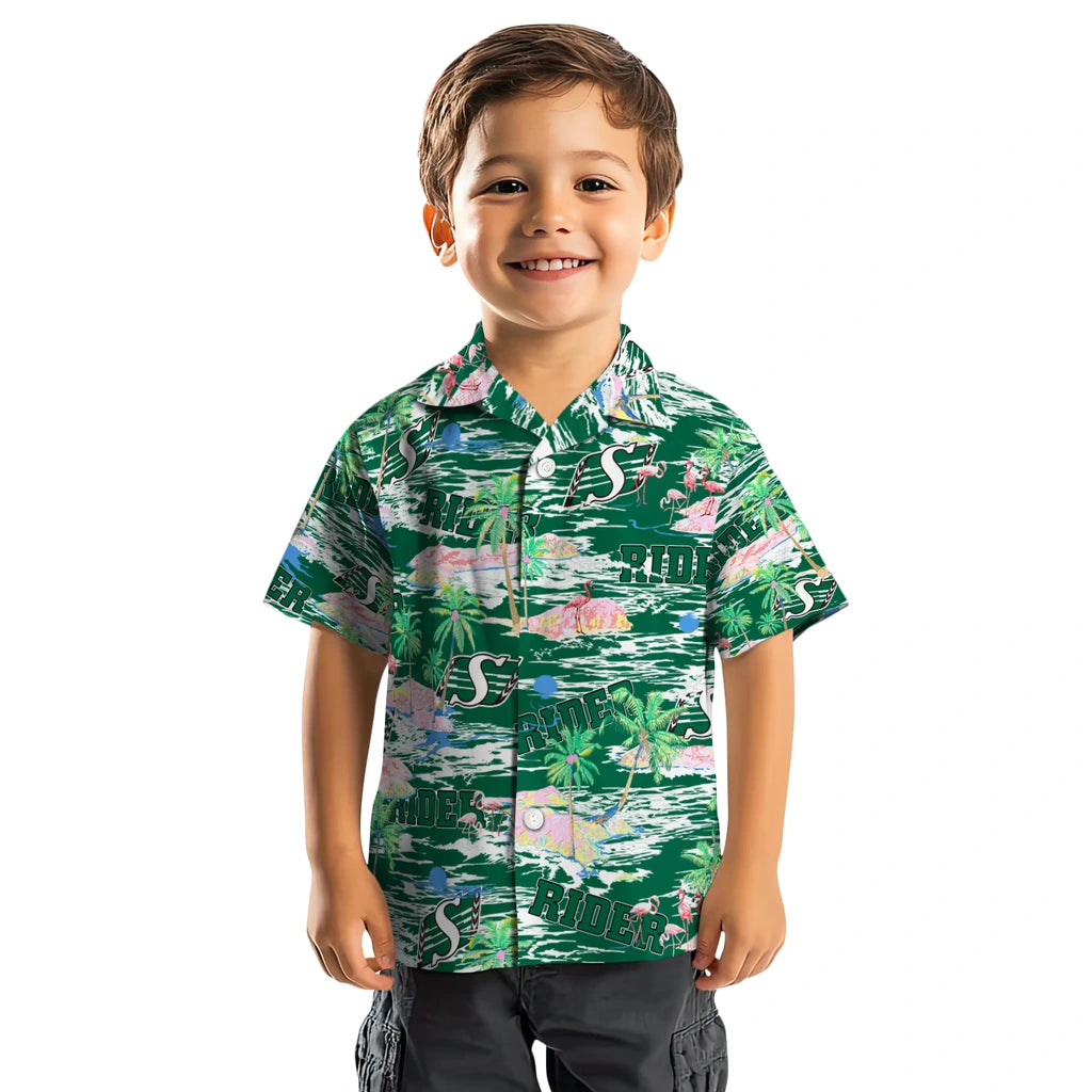 Saskatchewan Roughriders Flamingo Retreat 2026 Hawaiian Shirt – Moonbestprint