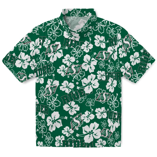 Saskatchewan Roughriders Hibiscus Bloom Hawaiian Shirt – Moonbestprint