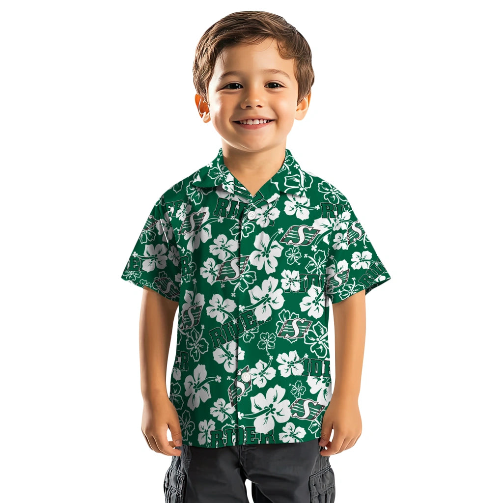 Saskatchewan Roughriders Hibiscus Bloom Hawaiian Shirt – Moonbestprint