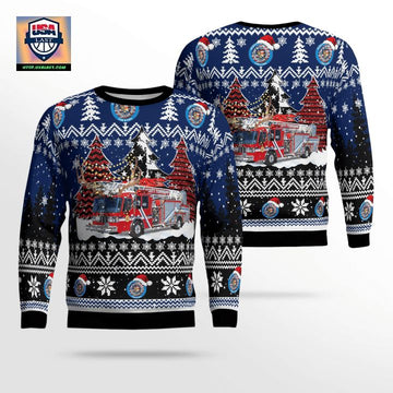 Scott Township Fire EMS Christmas AOP Sweater ? Usalast