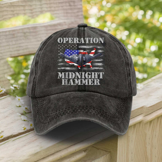 Operation Midnight Hammer B-2 Spirit Baseball Cap -Moonbestprint