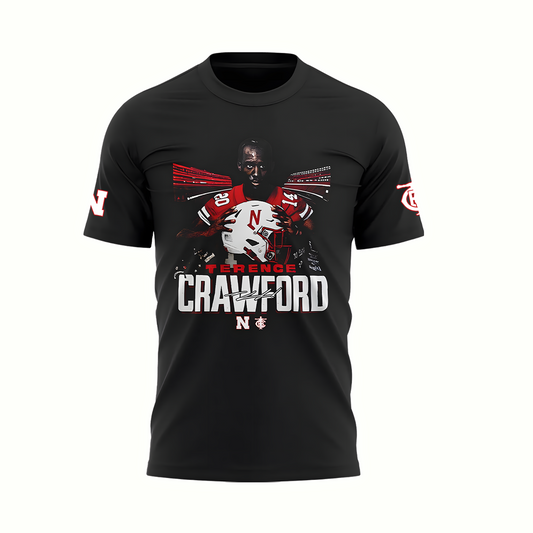 Exclusive Version Nebraska Cornhuskers Football x Crawford T-Shirt 2025 | VB90 Moonbestprint
