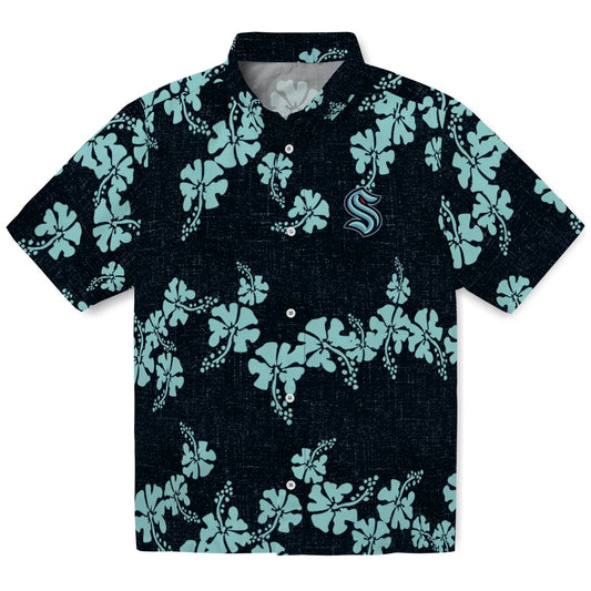 Seattle Kraken Hawaiian Shirt - 50th State Flower | Moonbestprint