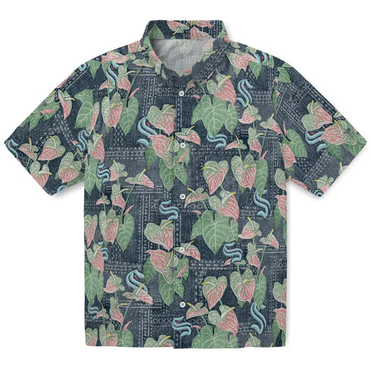 Seattle Kraken Hawaiian Shirt - Anthurium Overlay | Moonbestprint