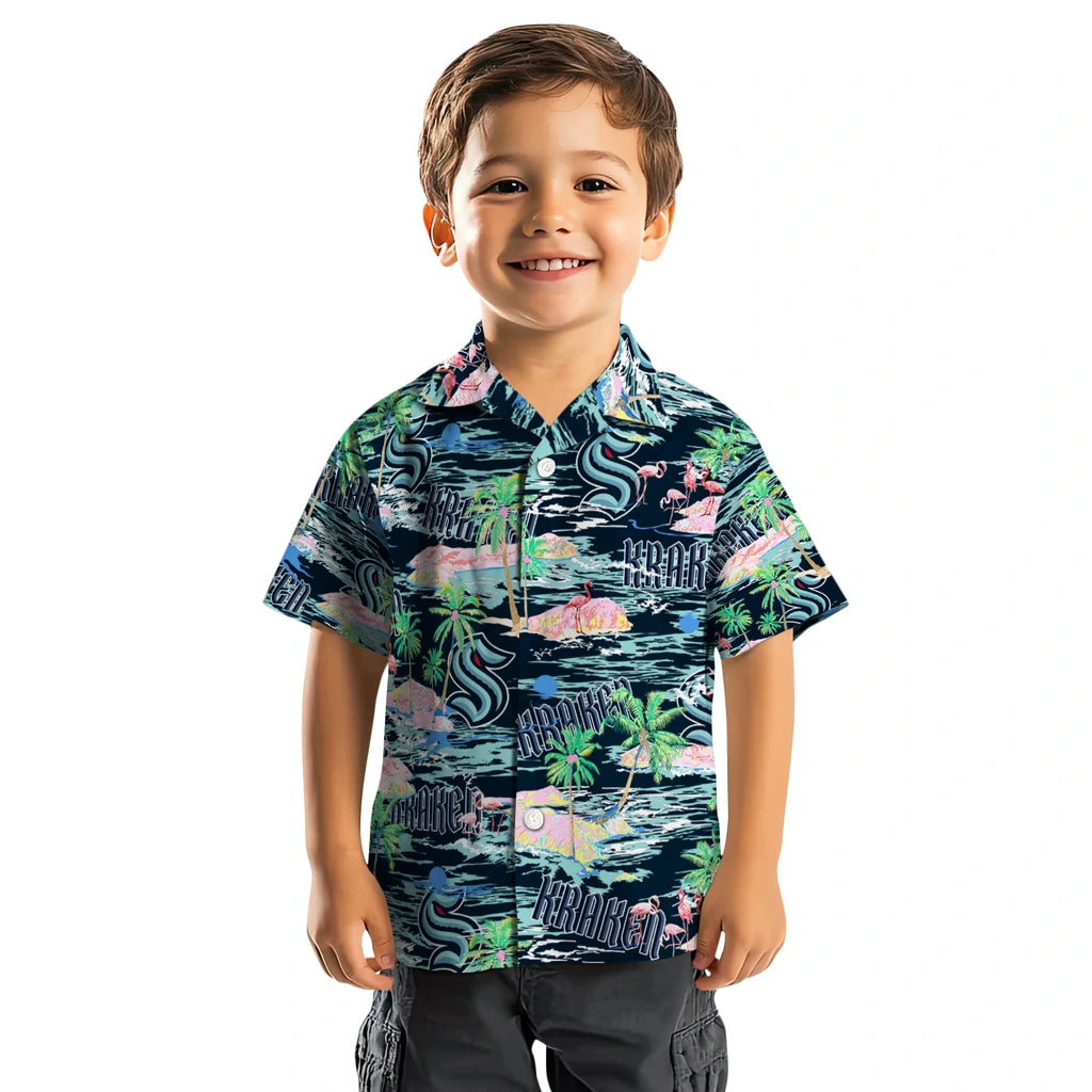 Seattle Kraken Flamingo Retreat 2026 Hawaiian Shirt – Moonbestprint