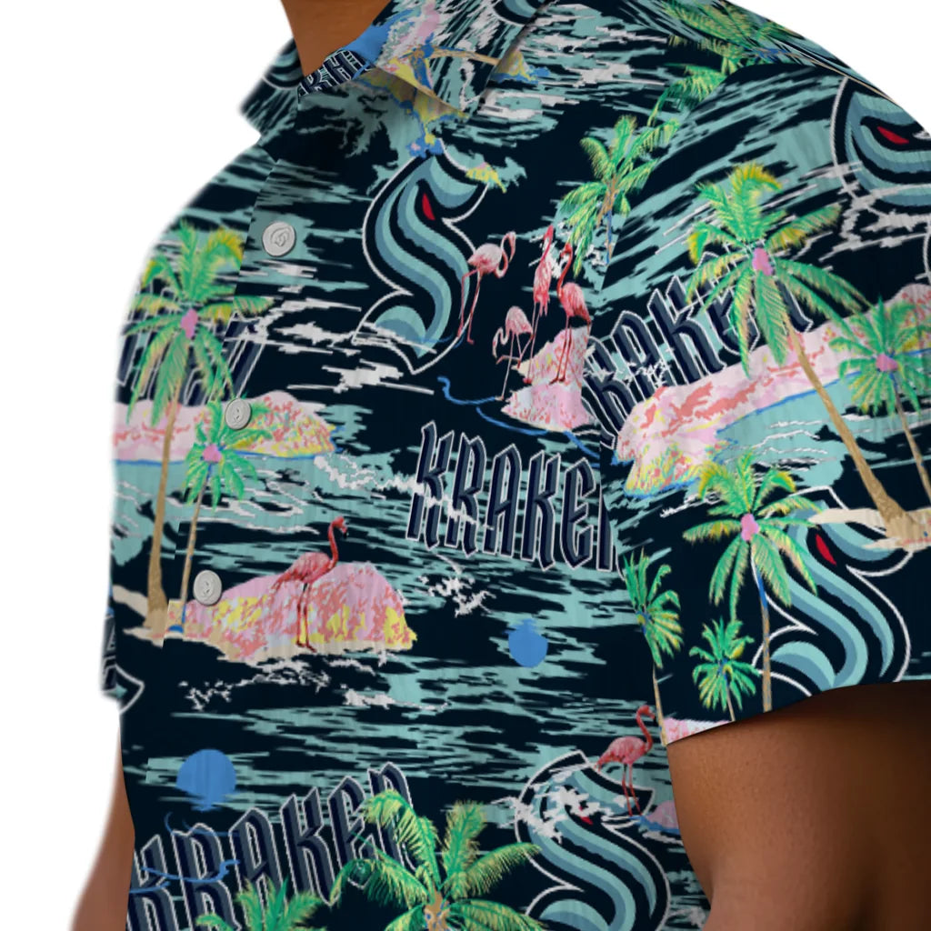 Seattle Kraken Flamingo Retreat 2026 Hawaiian Shirt – Moonbestprint