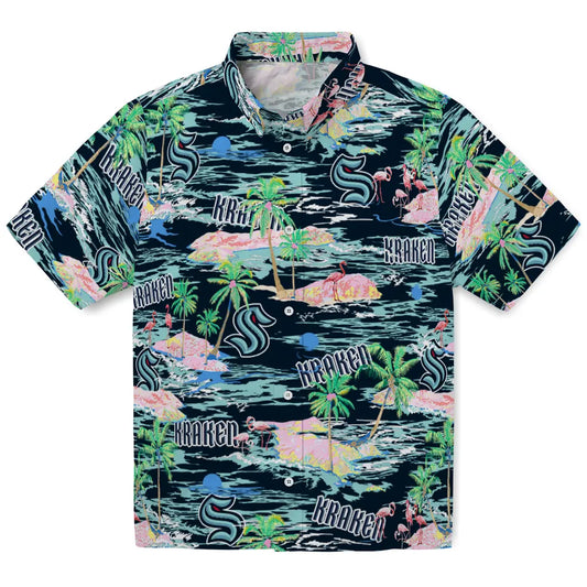 Seattle Kraken Hawaiian Shirt - Hawaii Island | Moonbestprint