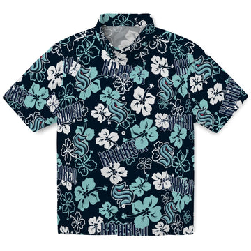 Seattle Kraken Hibiscus Bloom Hawaiian Shirt – Moonbestprint