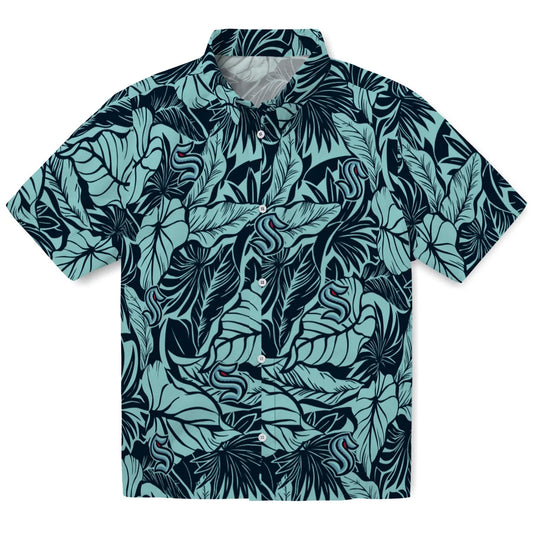 Seattle Kraken Hawaiian Shirt - Monstera Layer | Moonbestprint