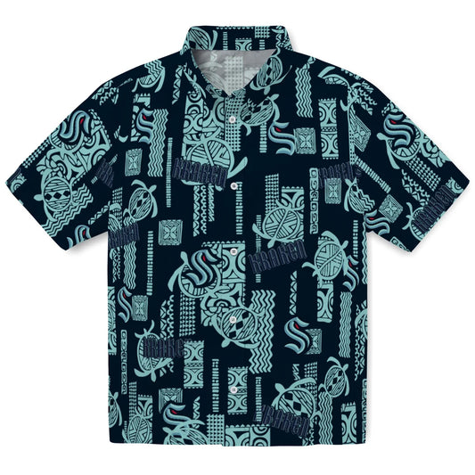 Seattle Kraken Hawaiian Shirt - Turtle Lines | Moonbestprint