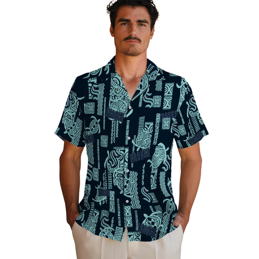 Seattle Kraken Hawaiian Shirt - Turtle Lines | Moonbestprint