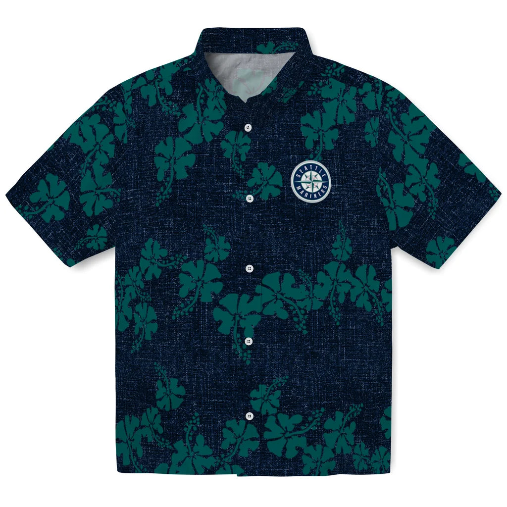 Seattle Mariners Hawaiian Shirt - 50th State Flower | Moonbestprint