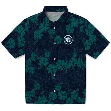 Seattle Mariners Hawaiian Shirt - 50th State Flower | Moonbestprint