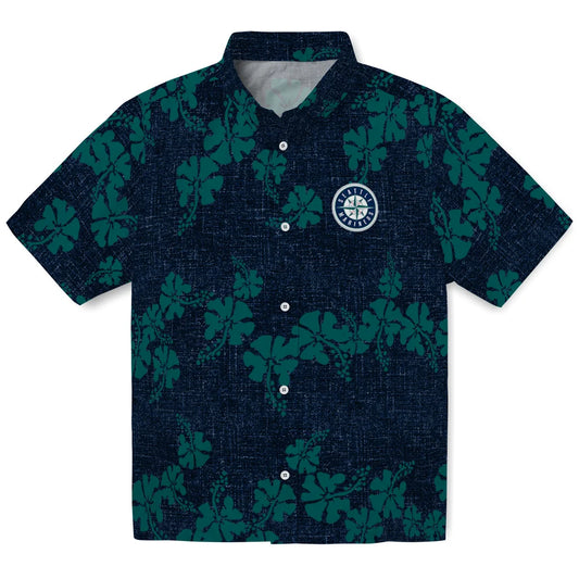 Seattle Mariners Hawaiian Shirt - 50th State Flower | Moonbestprint