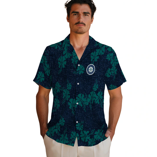 Seattle Mariners Hawaiian Shirt - 50th State Flower | Moonbestprint