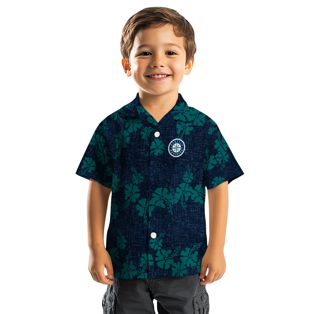 Seattle Mariners Hawaiian Shirt - 50th State Flower | Moonbestprint