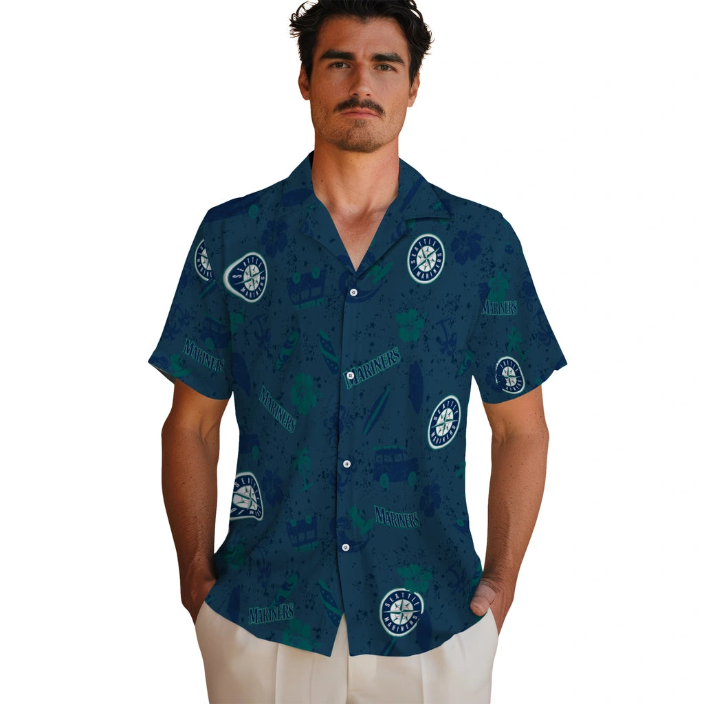 Seattle Mariners Hawaiian Shirt - Beach Vibe | Moonbestprint