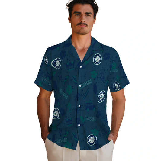 Seattle Mariners Hawaiian Shirt - Beach Vibe | Moonbestprint