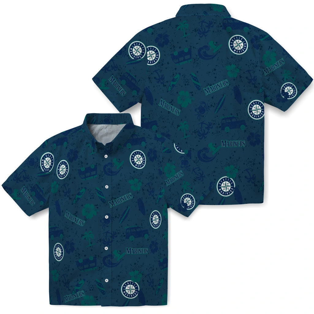 Seattle Mariners Hawaiian Shirt - Beach Vibe | Moonbestprint