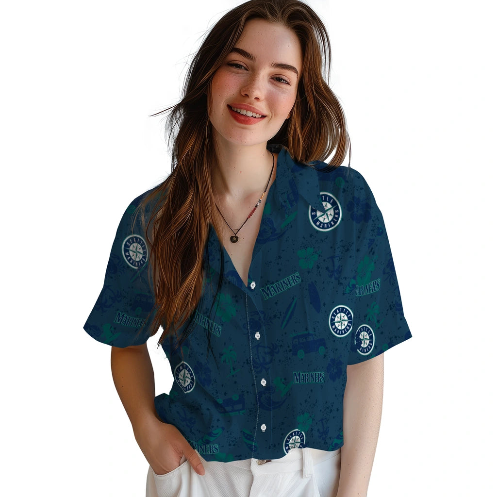 Seattle Mariners Hawaiian Shirt - Beach Vibe | Moonbestprint