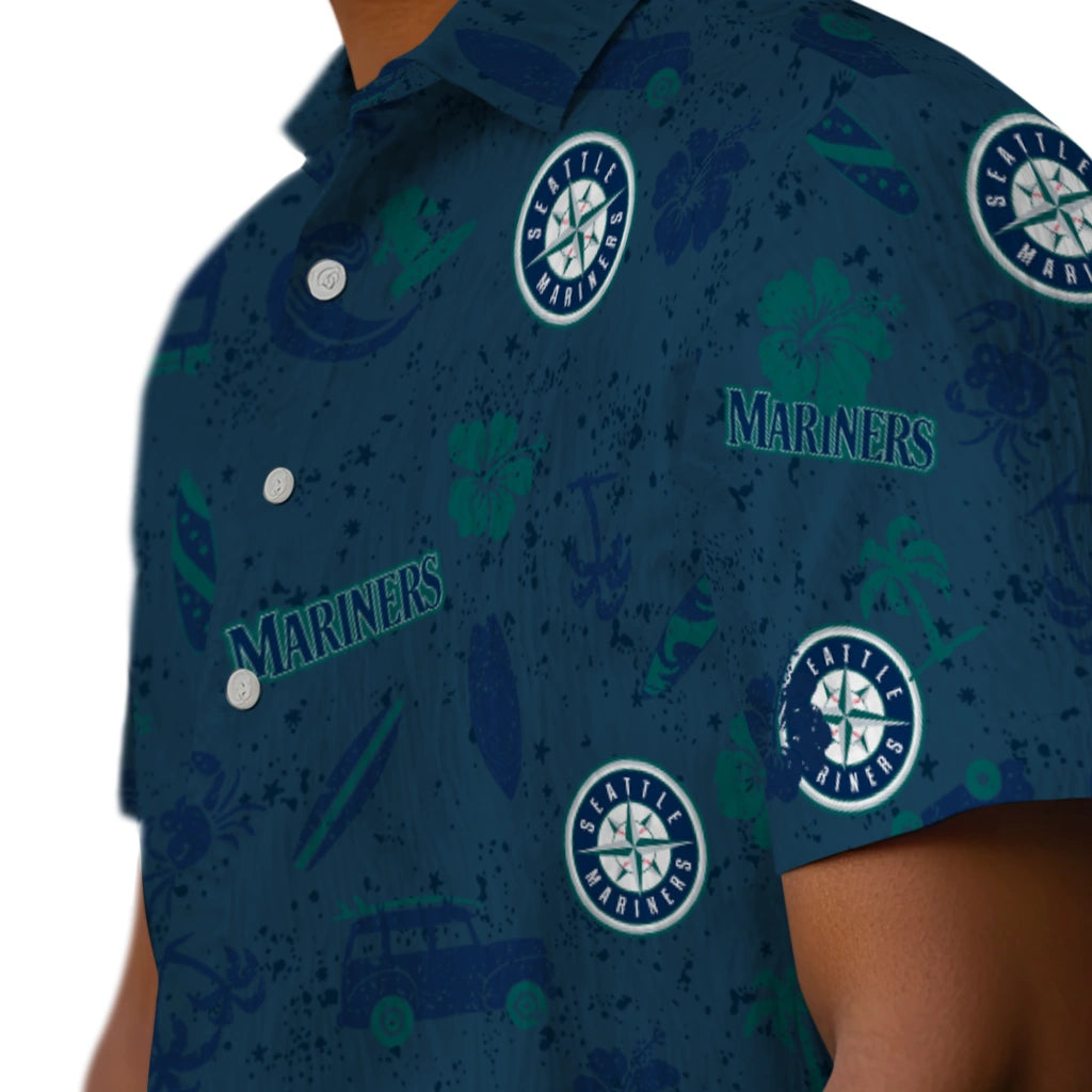 Seattle Mariners Hawaiian Shirt - Beach Vibe | Moonbestprint